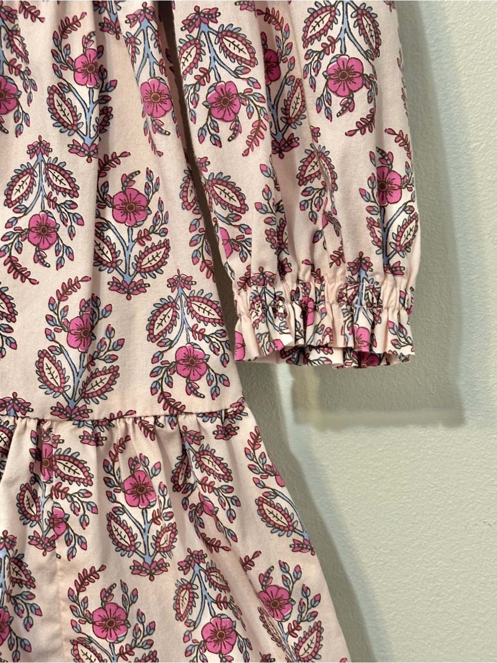 EUC Crewcuts Girl Pink Paisley Dress - Picture 4 of 10